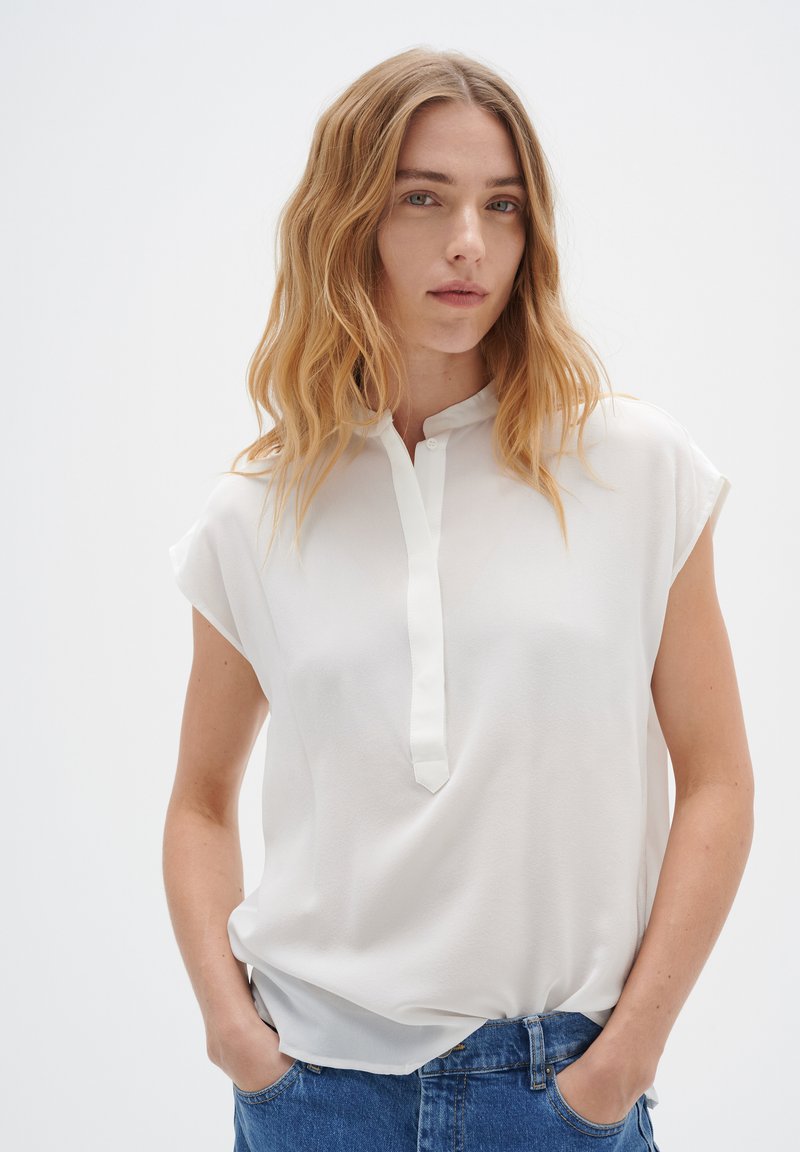 InWear Lucie Premium Silk - Top - white smoke