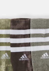 adidas Performance UNISEX 3 PACK - Calze sportive - shadow olive /olive strata/silver pebble
