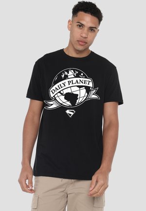 Cotton Soul, SUPERMAN 2025 DAILY PLANET SCROLL - Print T-shirt - black