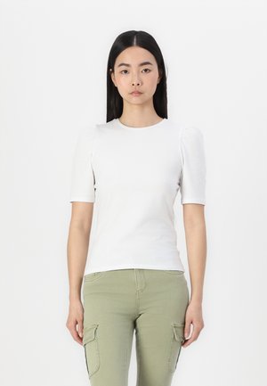 ONLLIVE LOVE PUFFTOP - T-shirts - white
