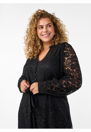 MIT LANGEN ÄRMELN - Dienas kleita - black