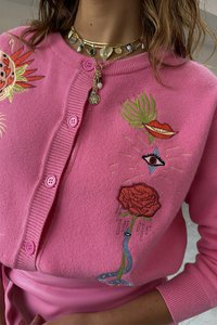 Never Fully Dressed ENCHANTED CARDIGAN - Ζακέτα - pink