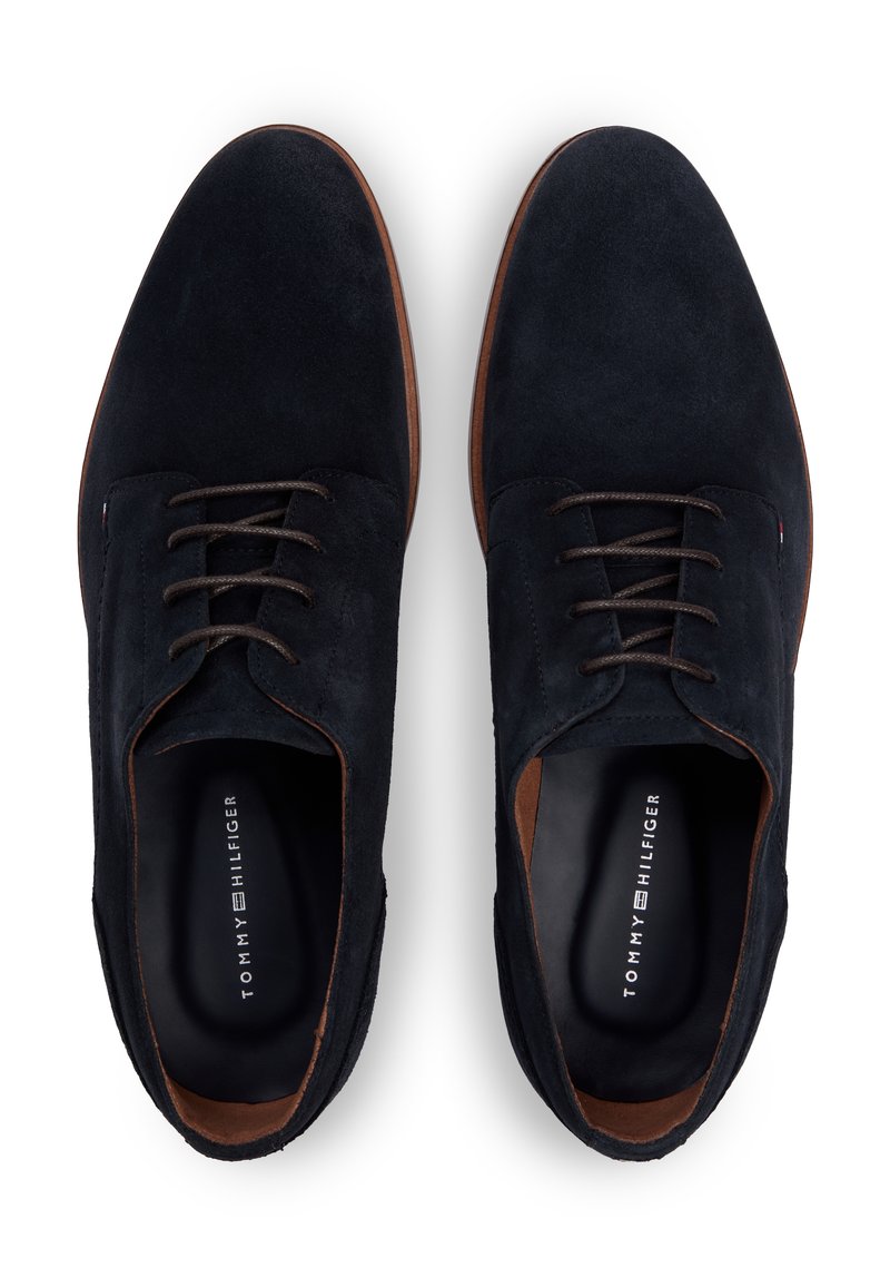 Tommy Hilfiger SUEDE DERBY SHOES - Lace-ups - desert sky  display picture 1