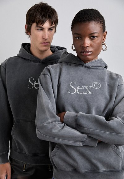 Carne Bollente THE S WORD UNISEX - Sweatshirt - washed black