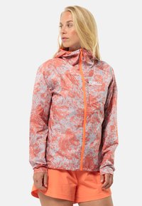 Jack Wolfskin PRELIGHT WIND  - Lauko striukė - grid camo digital orange