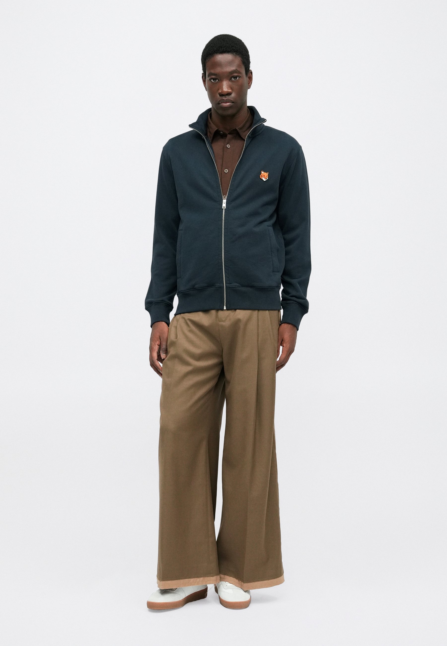 Maison Kitsuné FOX HEAD ZIPPED REGULAR - Zip-up sweatshirt