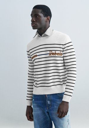 STRIPED  - Trui - white variant