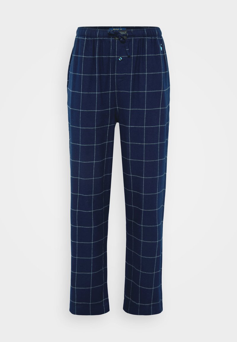 Polo Ralph Lauren SLEEP BOTTOM - Pyjama bottoms - window pane/dark blue ...