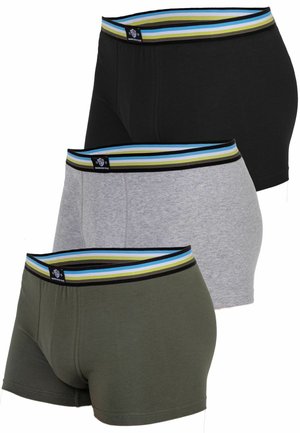 3 PACK - Trunks - schwarz graumeliert olivenbaum