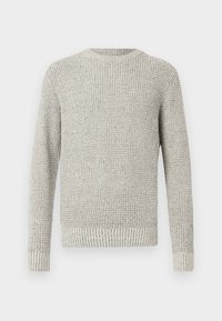 JJGLOBAL CREW NECK - Pulover - moonbeam/black/white