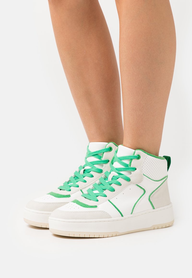 Even&Odd Sneakers high white/green/alb Zalando.ro