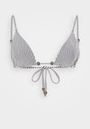 IKON STRIPE TRIANGLE - Bikini augšdaļa - white/black