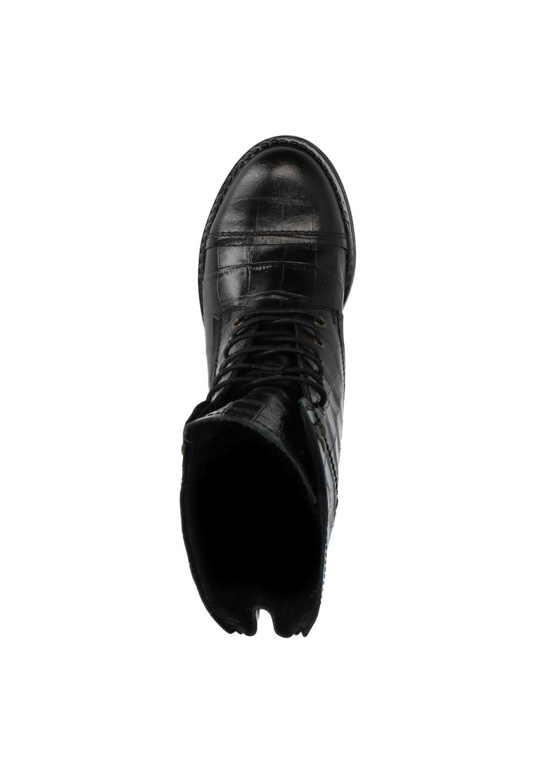 Damen Ankle Boots | Manfield Schnürstiefelette black/schwarz - KH50056 Damen Ankle Boots | Manfield Schnürstiefelette black/schwarz - KH50056