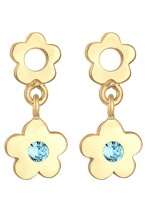 SPARKLING BASIC FLOWER - MIT KRISTALLEN VON SWAROVSKI® - Øreringe - gold-coloured