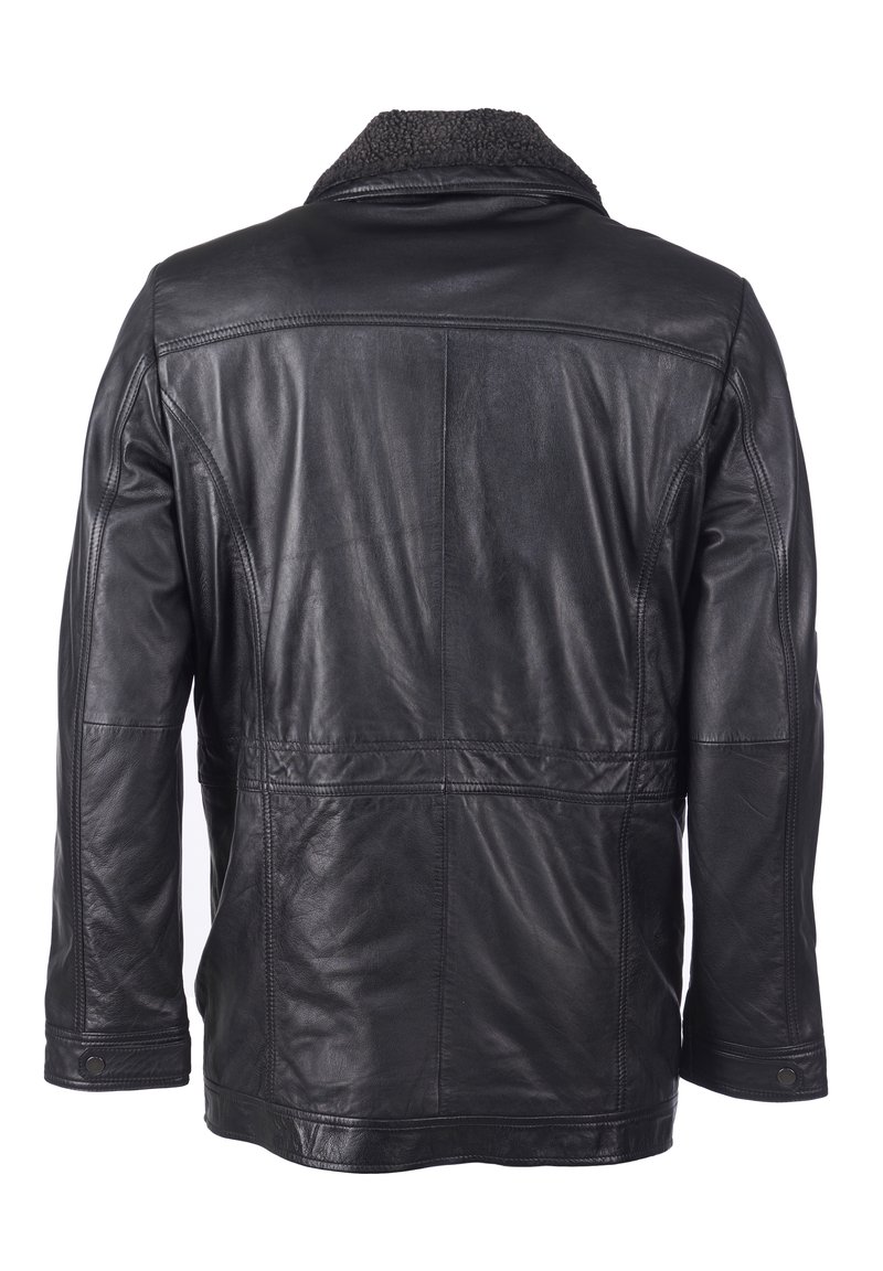 Mens Jackets Hugo Lederjacke Lonas HUGO Blouson BALAM2441 In Schwarz