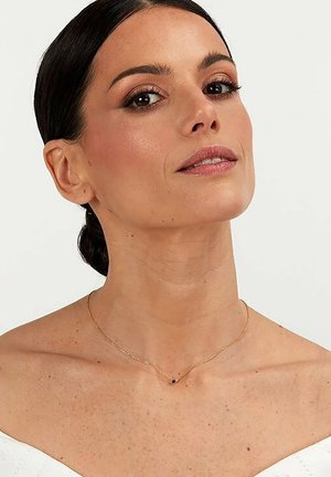 Live Diamond RUBIN - Halsband - rot- und gelbgoldfarben
