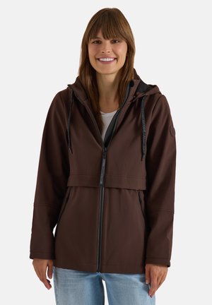 Cecil, SOFTSHELL JACKE MIT ABNEHMBARER KAPUZE - Outdoorjas - chocolate sauce brown