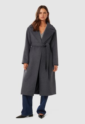 PRIYA WRAP COAT - Classic coat - charcoal grey