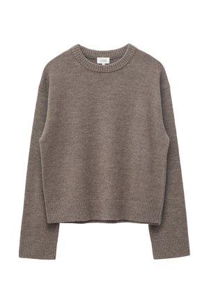 & OTHER STORIES, & OTHER STORIES BOXY KNIT JUMPER - Pullover - dark mole