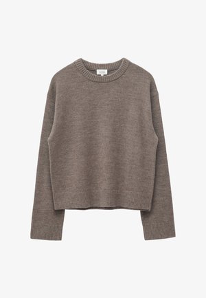 & OTHER STORIES, & OTHER STORIES BOXY KNIT JUMPER - Pullover - dark mole