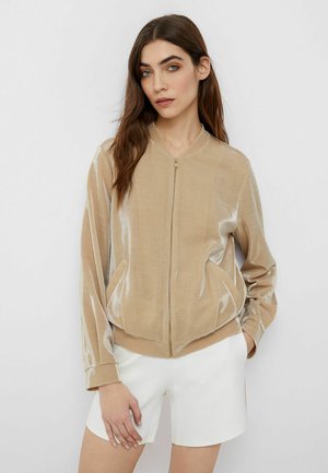 Sweat à capuche zippé - gold