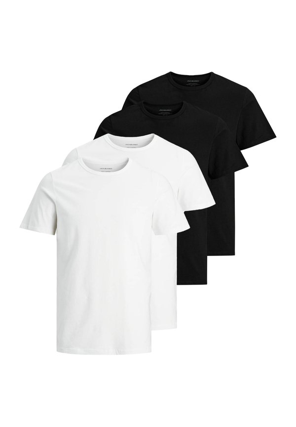 CREW 4 PACK - Basic T-shirt - schwarz weiß4