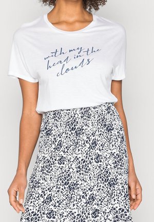 T-shirt med print - white