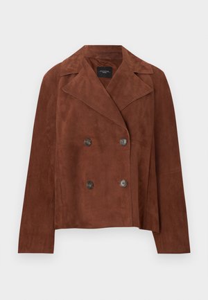 SOSPIRO - Leren jas - terracotta