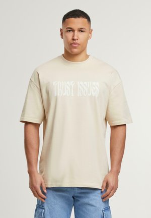 T-Shirt print - whitecap gray