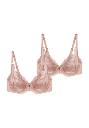 2-PACK WILD PEONY FLORALE - Bøjle-bh - pink pearl