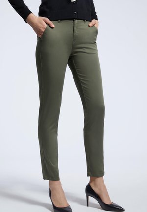 Spodnie materiałowe - khaki