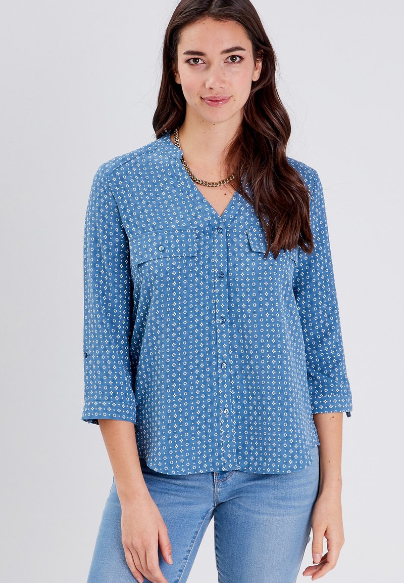 Cache Cache - ÄRMEL 3/4 - Overhemdblouse - bleu, Vergroten