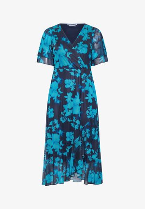 Yours Clothing, WRAP MAXI DRESS - Maxikjoler - dark blue