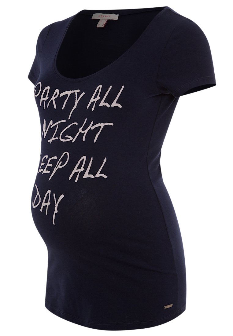 Esprit Maternity T-shirt print donkerblauw