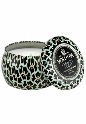 Voluspa DECORATIVE TIN CANDLE FRENCH 113G - Tuoksukynttilä - black