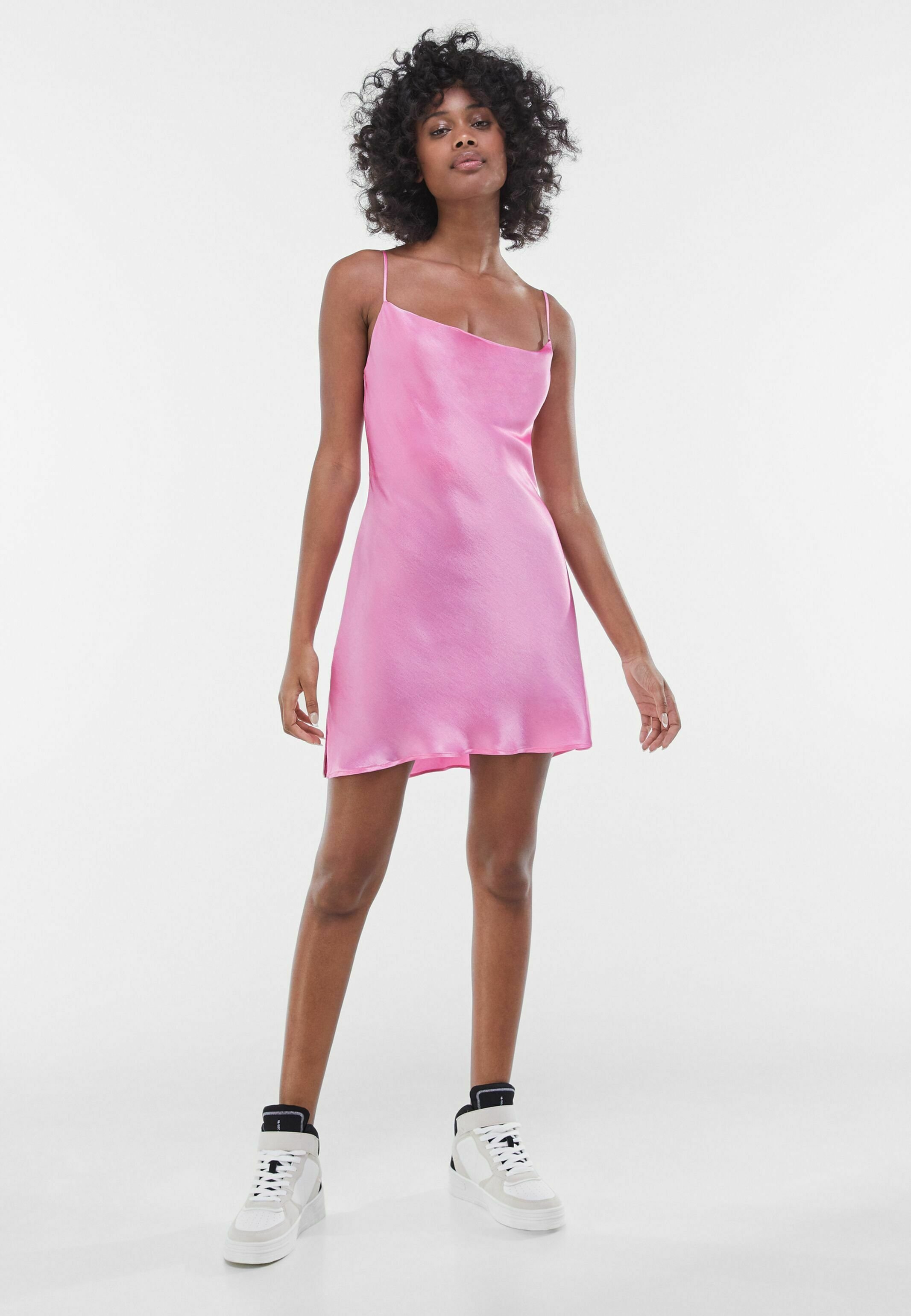 Bershka Cocktailkleid/festliches Kleid - pink - Zalando.at