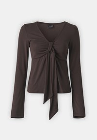 TIE FRONT LONG SLEEVE - Top - bracken