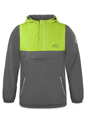 WINTERJACKE SCHLUPFJACKE WASSERDICHTER ANORAK MIT REFLEKTOREN - Windbreaker - grau