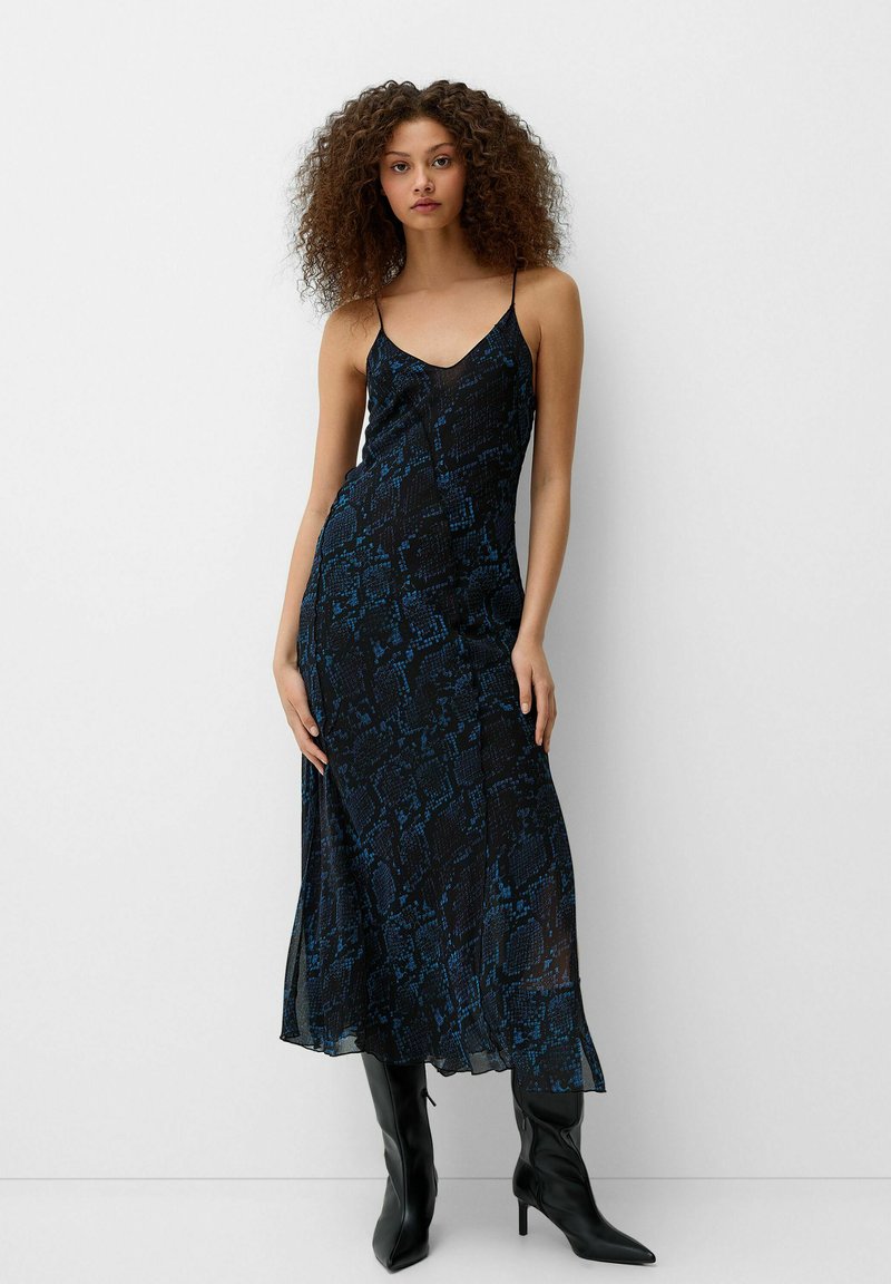 Bershka Jurk donkerblauw