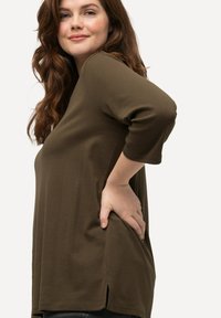 Ulla Popken GROSSE GRÖSSEN - Top s dlouhým rukávem - dark brown