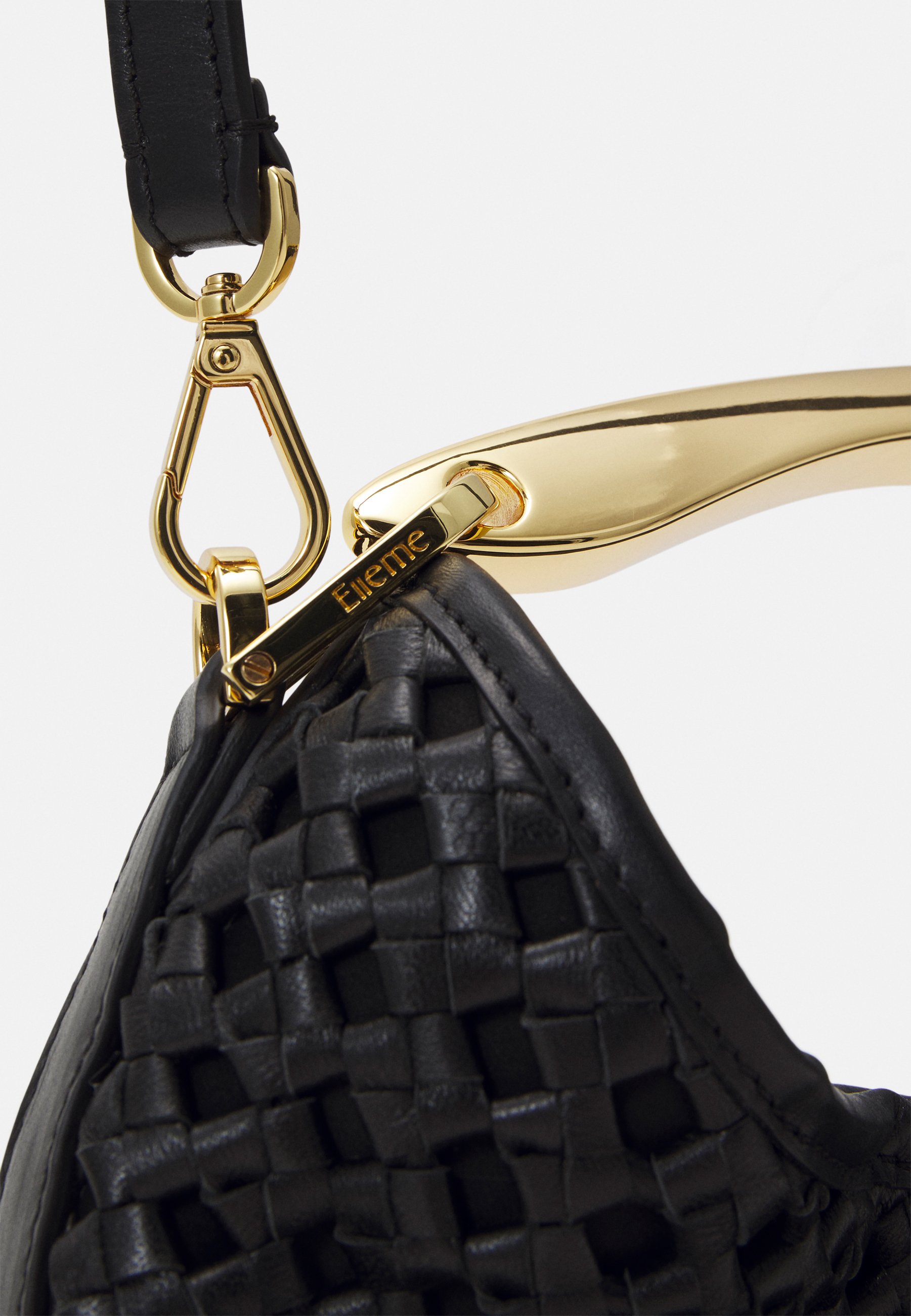 Elleme BOOMERANG SMALL WOVEN - Handbag - black - Zalando.co.uk