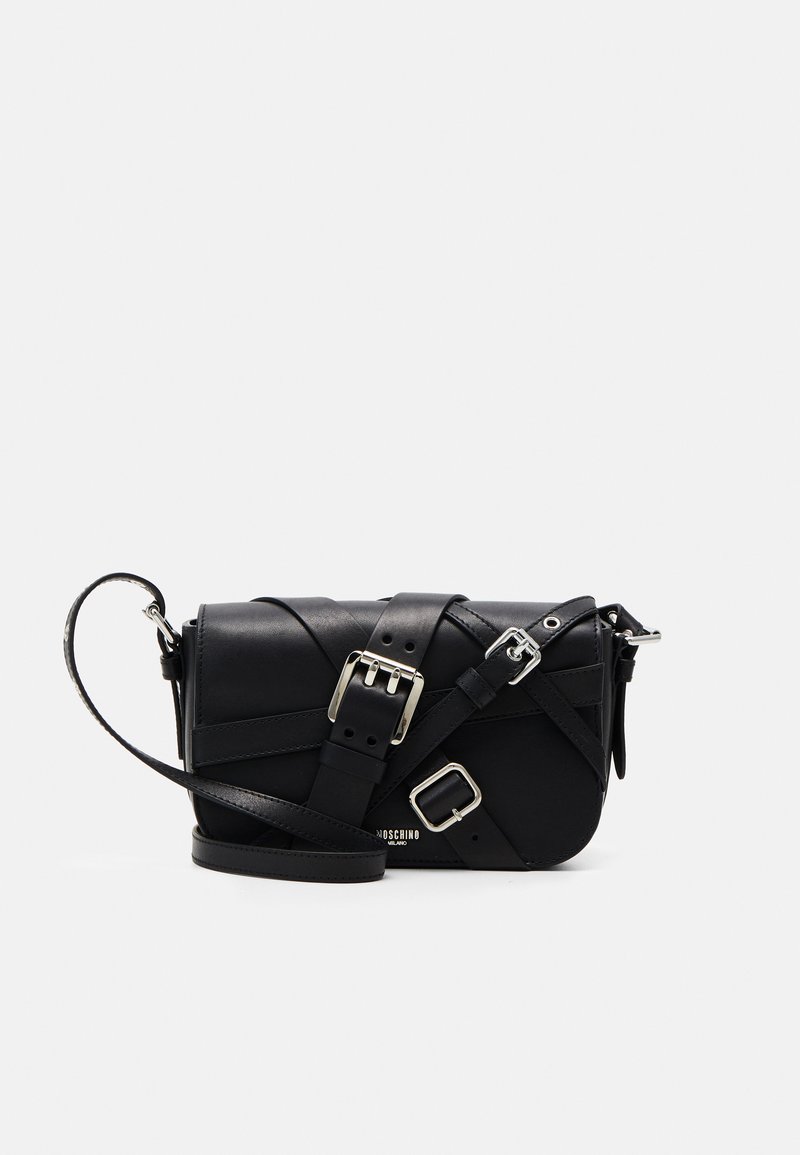 MOSCHINO MULTI BELTS SHOULDER BAG Across body bag fantasy black