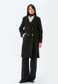 Klassischer Mantel - black