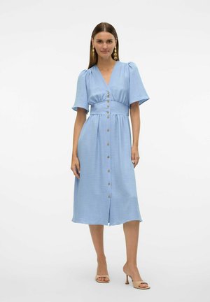 Vero Moda Skjortekjole - chambray blue