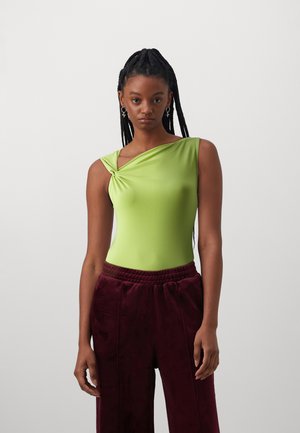 JDY JDYMISTY KNOT BODY - Μπλούζα - lima bean green