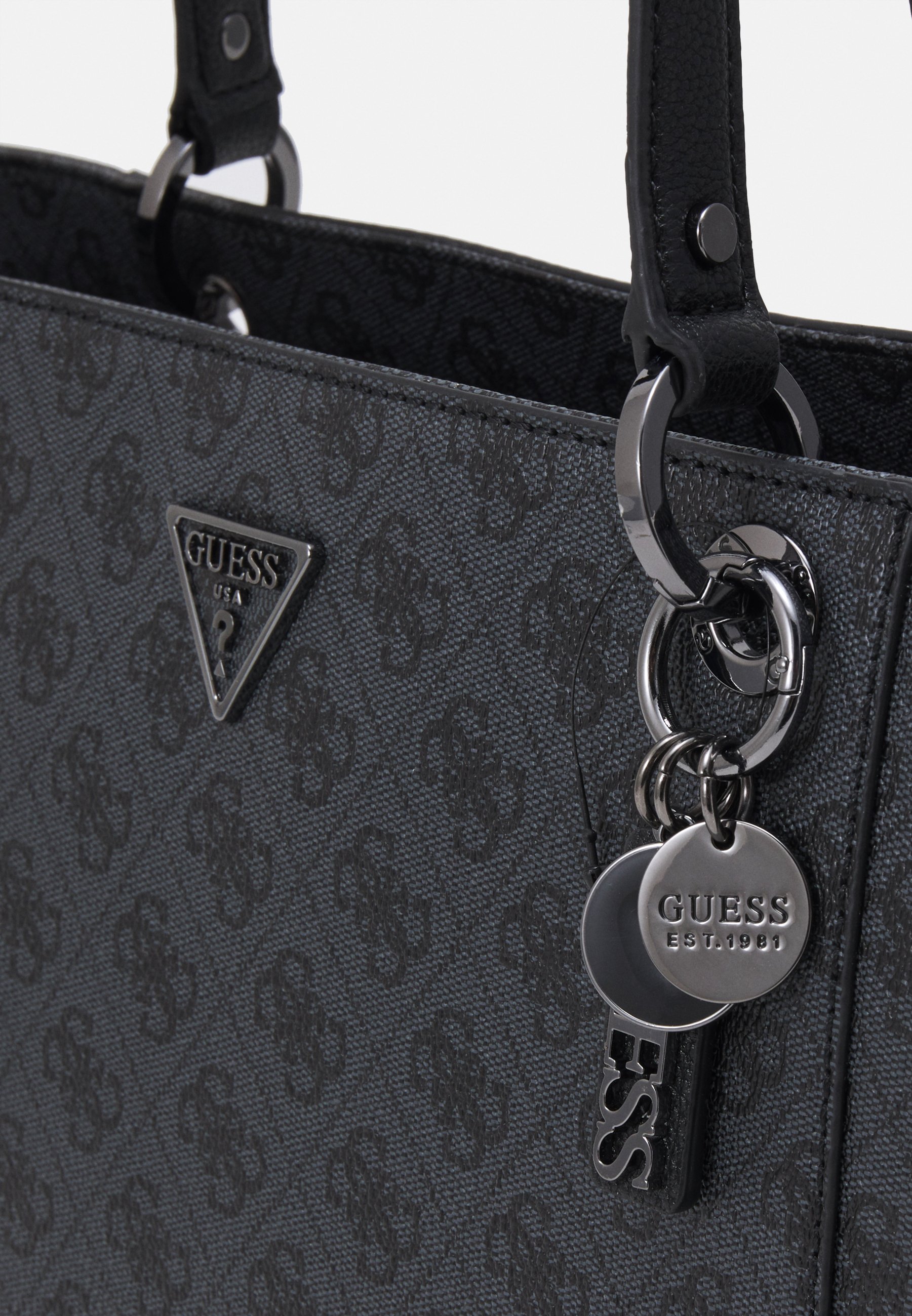 Guess NOELLE ELITE TOTE - Bolso shopping - coal/gris - Zalando.es