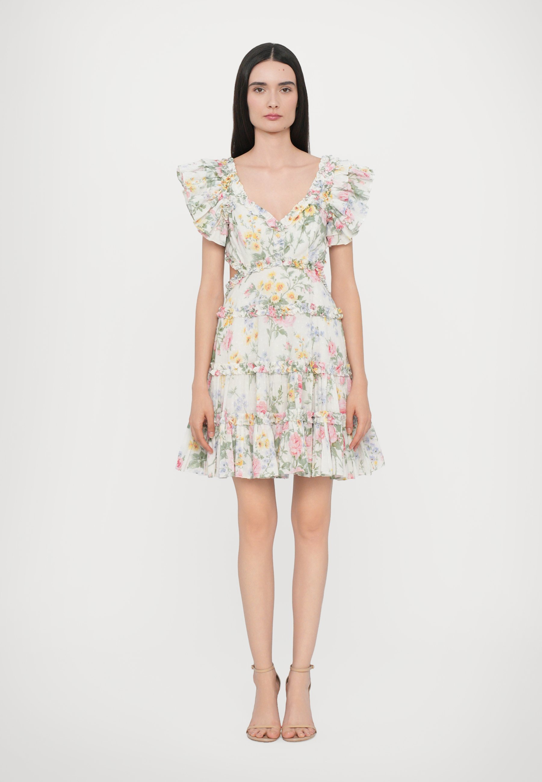 Needle & Thread PARADISE GARDEN BACKLESS MINI DRESS - Day dress -  moonshine/pink - Zalando.co.uk