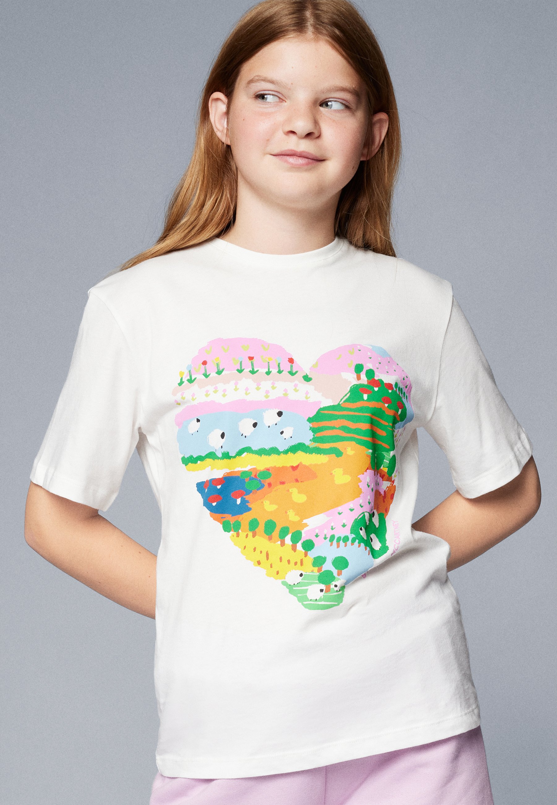 Stella McCartney Kids - T-shirt z nadrukiem/biały - Zalando.pl