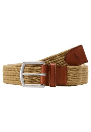 Polo Ralph Lauren STRETCH WAXED COTTON BELT - Braided belt - timber brown