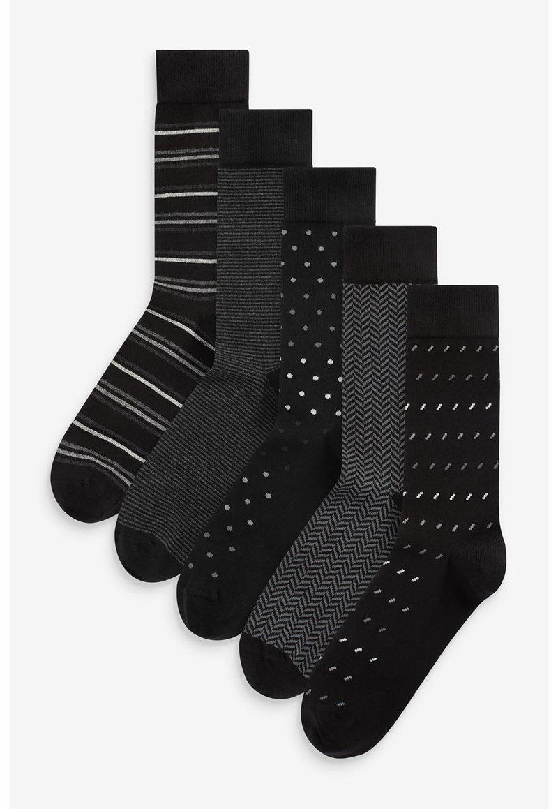 Next MIX PATTERN FIVE PACK - Socks - black